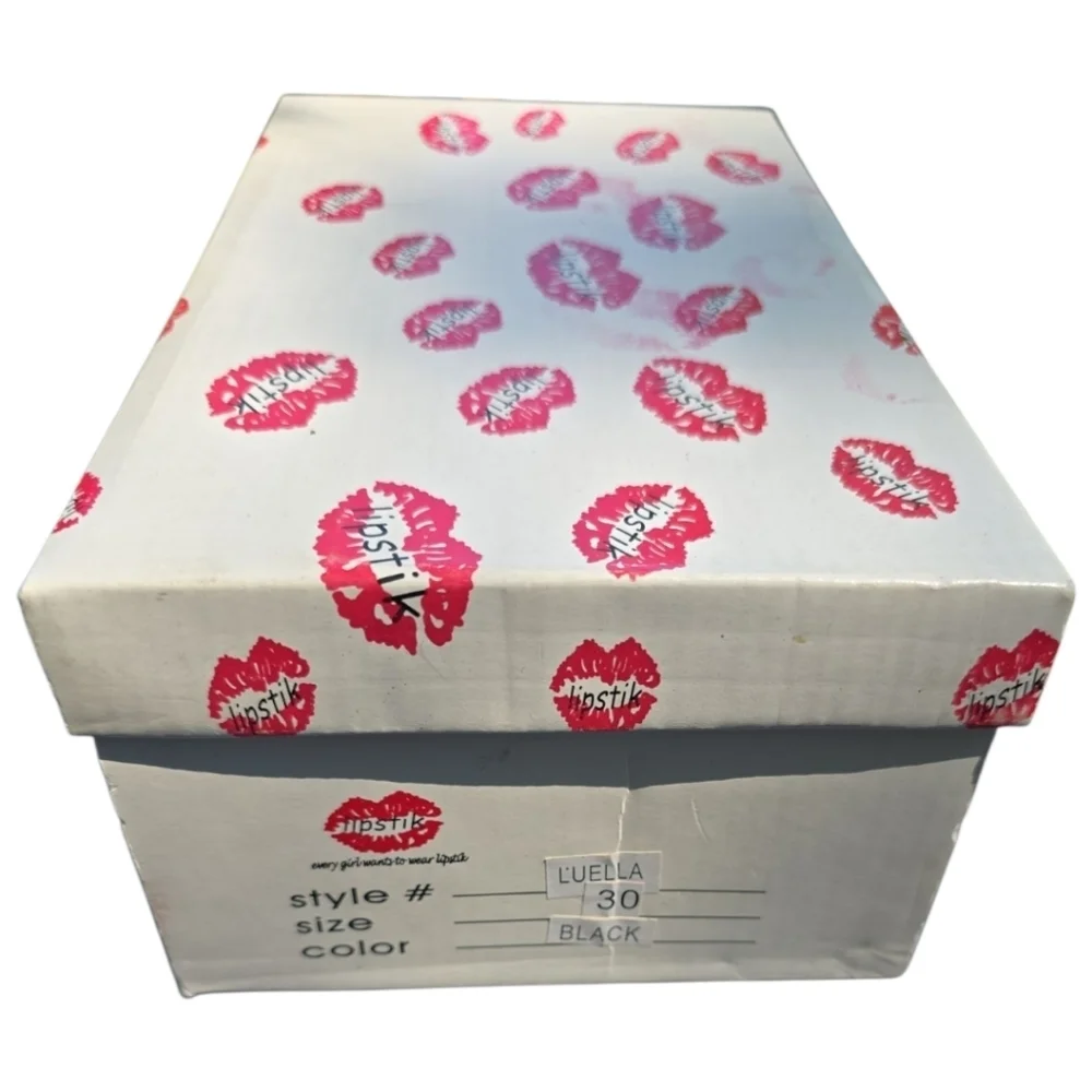 Lipstik By Madonna Black Corduroy Vintage Clogs Girl Size 12.5/ EU 30 New In Box